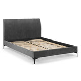 Velvet King Size Bed - Sanderson
