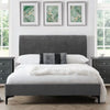 Velvet King Size Bed - Sanderson