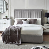 Velvet King Size Bed - Savannah