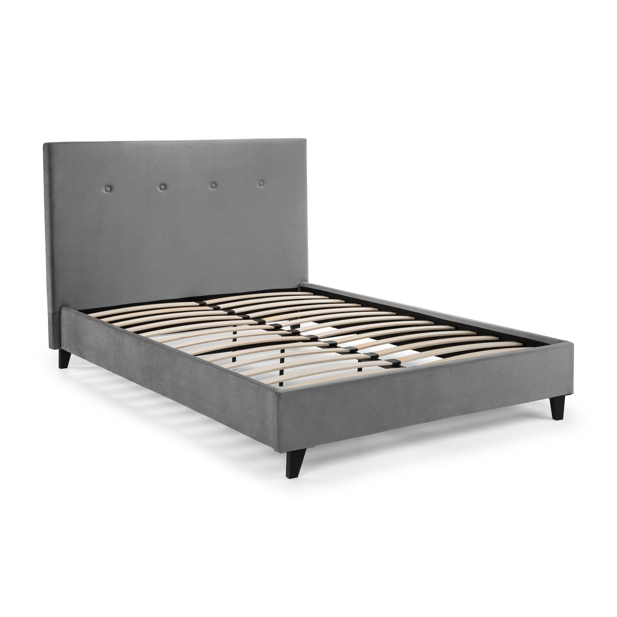 Velvet King Size Bed - Shoreditch