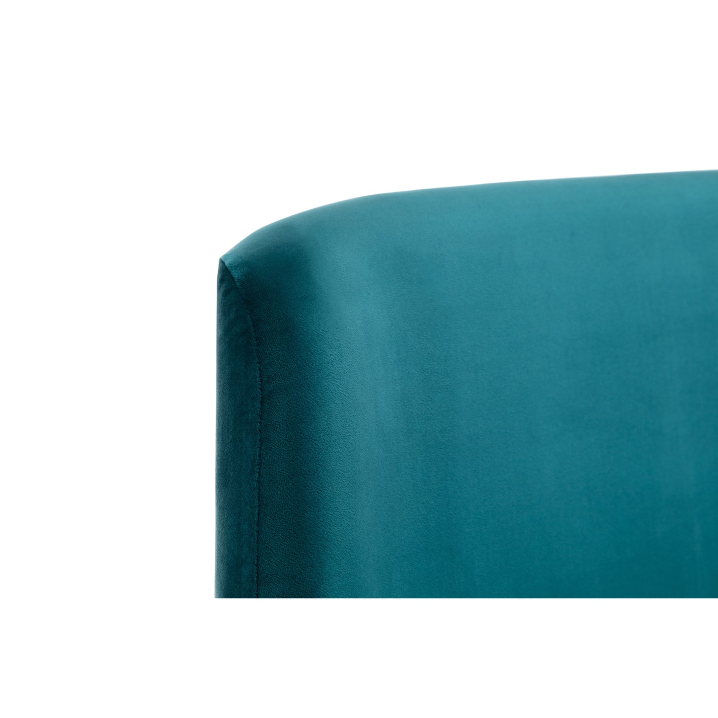 Velvet King Size Bed With Curved Headboard - Frida