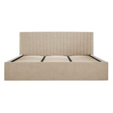 Velvet King Size Ottoman Storage Bed - Berlin