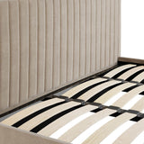 Velvet King Size Ottoman Storage Bed - Berlin