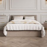 Velvet King Size Ottoman Storage Bed - Berlin