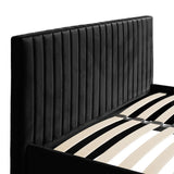 Velvet King Size Ottoman Storage Bed - Berlin