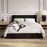 Velvet King Size Ottoman Storage Bed - Berlin