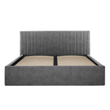 Velvet King Size Ottoman Storage Bed - Berlin