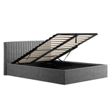 Velvet King Size Ottoman Storage Bed - Berlin
