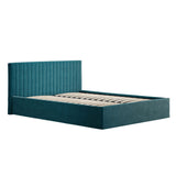 Velvet King Size Ottoman Storage Bed - Berlin