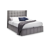 Velvet King Size Ottoman Storage Bed - Gatsby