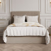 Velvet King Size Ottoman Storage Bed With Tall Headboard - Berlin