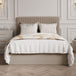 Velvet King Size Ottoman Storage Bed With Tall Headboard - Berlin