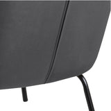 Velvet Lounge Chair With Powder-Coated Steel Legs - Melissa