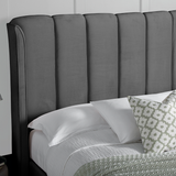 Velvet Ottoman Storage Double Bed - Aurora