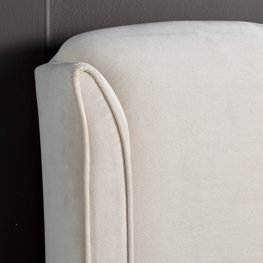 Velvet Ottoman Storage Double Bed - Aurora