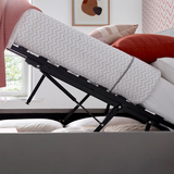 Velvet Ottoman Storage Double Bed - Kingham