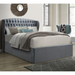 Velvet Ottoman Storage Double Bed - Warwick
