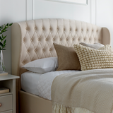 Velvet Ottoman Storage King Size Bed - Warwick