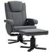 Velvet Recliner Chair 67cm Wide With Footstool - Velmora