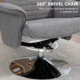 Velvet Recliner Chair 69cm Wide With Footstool - Velmora