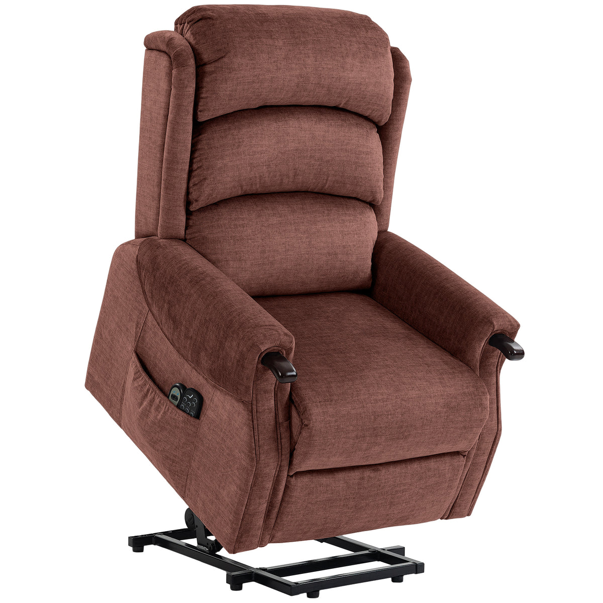 Velvet Recliner Chair 79cm Wide With Footrest - Velmora