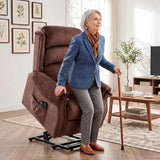 Velvet Recliner Chair 79cm Wide With Footrest - Velmora
