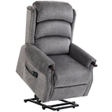 Velvet Recliner Chair 79cm Wide With Footrest - Velmora