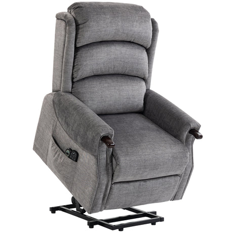 Velvet Recliner Chair 79cm Wide With Footrest - Velmora