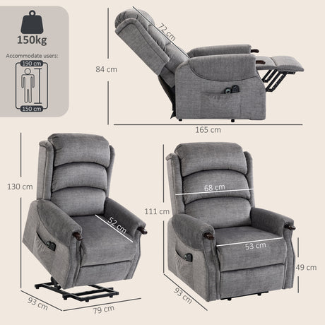 Velvet Recliner Chair 79cm Wide With Footrest - Velmora