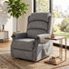 Velvet Recliner Chair 79cm Wide With Footrest - Velmora