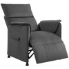Velvet Recliner Chair 80cm Wide With Footrest - Velmora