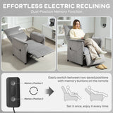 Velvet Recliner Chair 80cm Wide With Footrest - Velmora