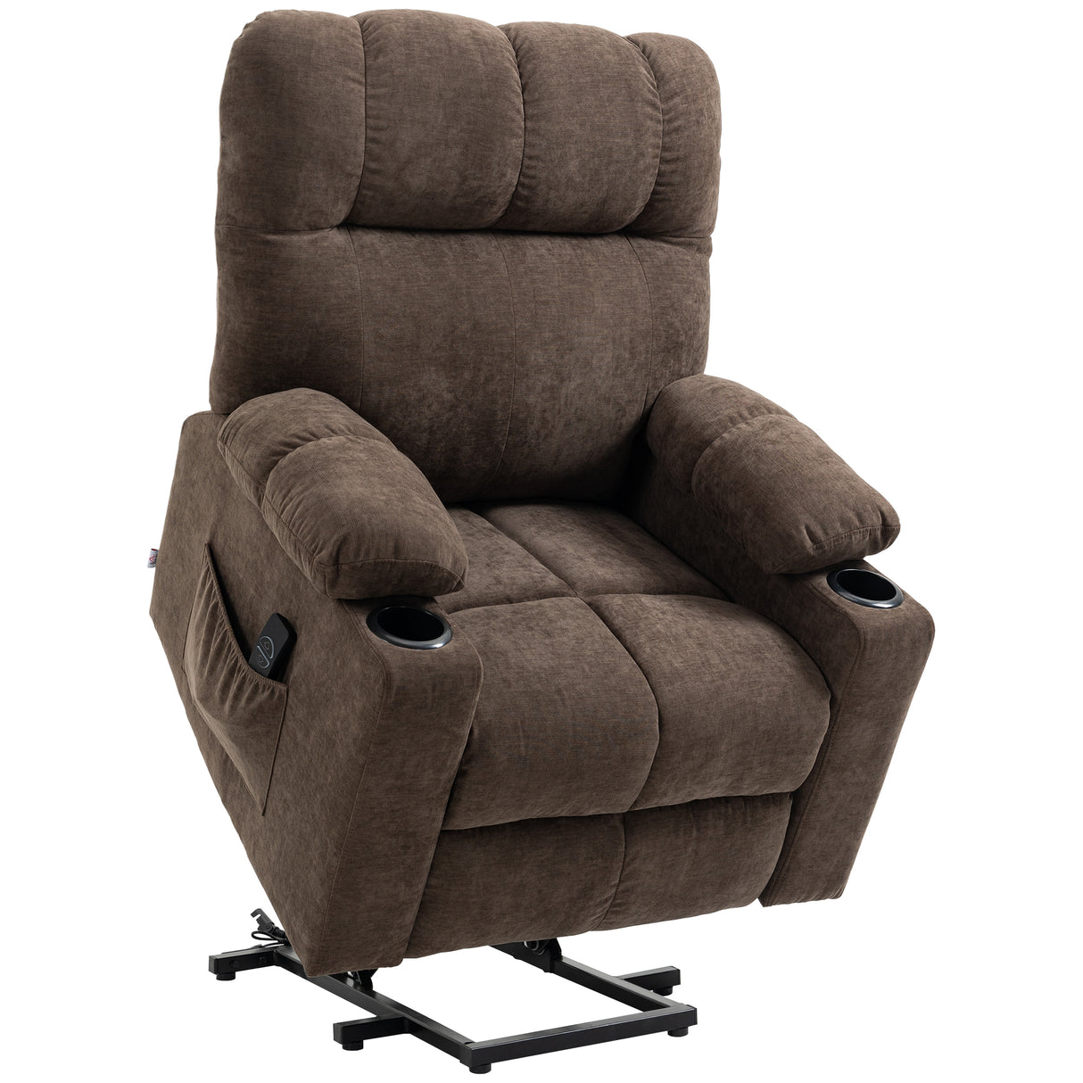 Velvet Recliner Chair 91cm Wide With Footrest - Velmora