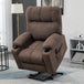 Velvet Recliner Chair 91cm Wide With Footrest - Velmora