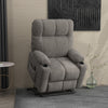 Velvet Recliner Chair 91cm Wide With Footrest - Velmora