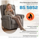 Velvet Recliner Chair 92cm Wide With Footrest - Velmora