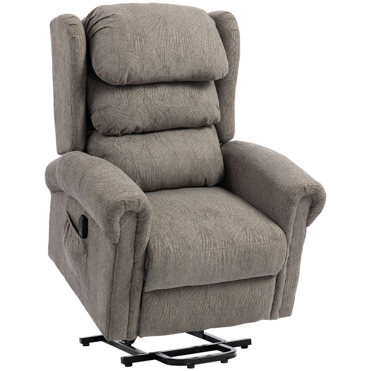 Velvet Recliner Chair 92cm Wide With Footrest - Velmora