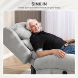 Velvet Recliner Chair 92cm Wide With Footrest - Velmora