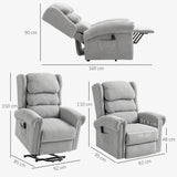 Velvet Recliner Chair 92cm Wide With Footrest - Velmora