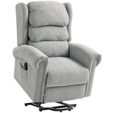 Velvet Recliner Chair 92cm Wide With Footrest - Velmora