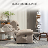 Velvet Recliner Chair 92cm Wide With Footrest - Velmora