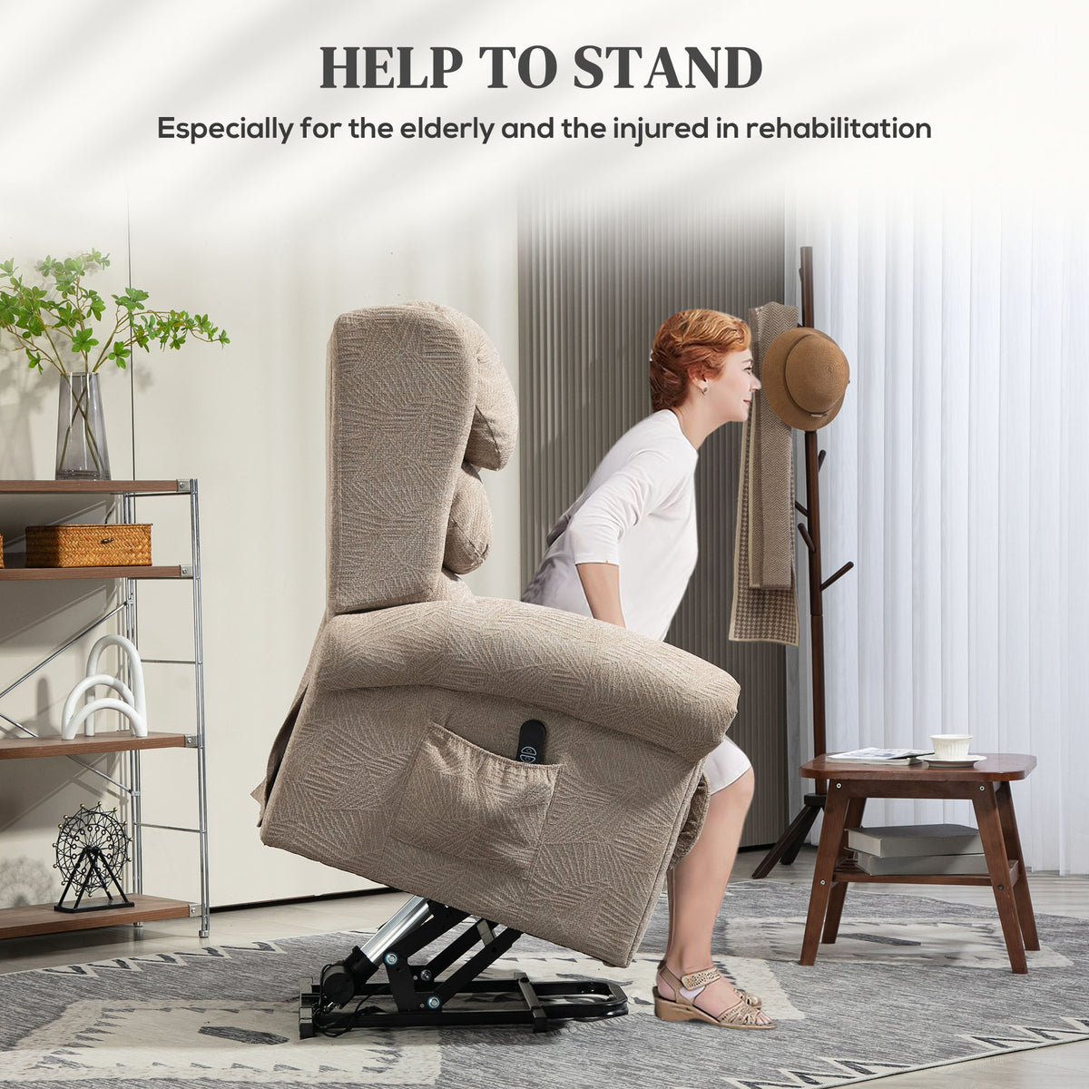Velvet Recliner Chair 92cm Wide With Footrest - Velmora