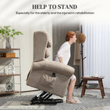 Velvet Recliner Chair 92cm Wide With Footrest - Velmora