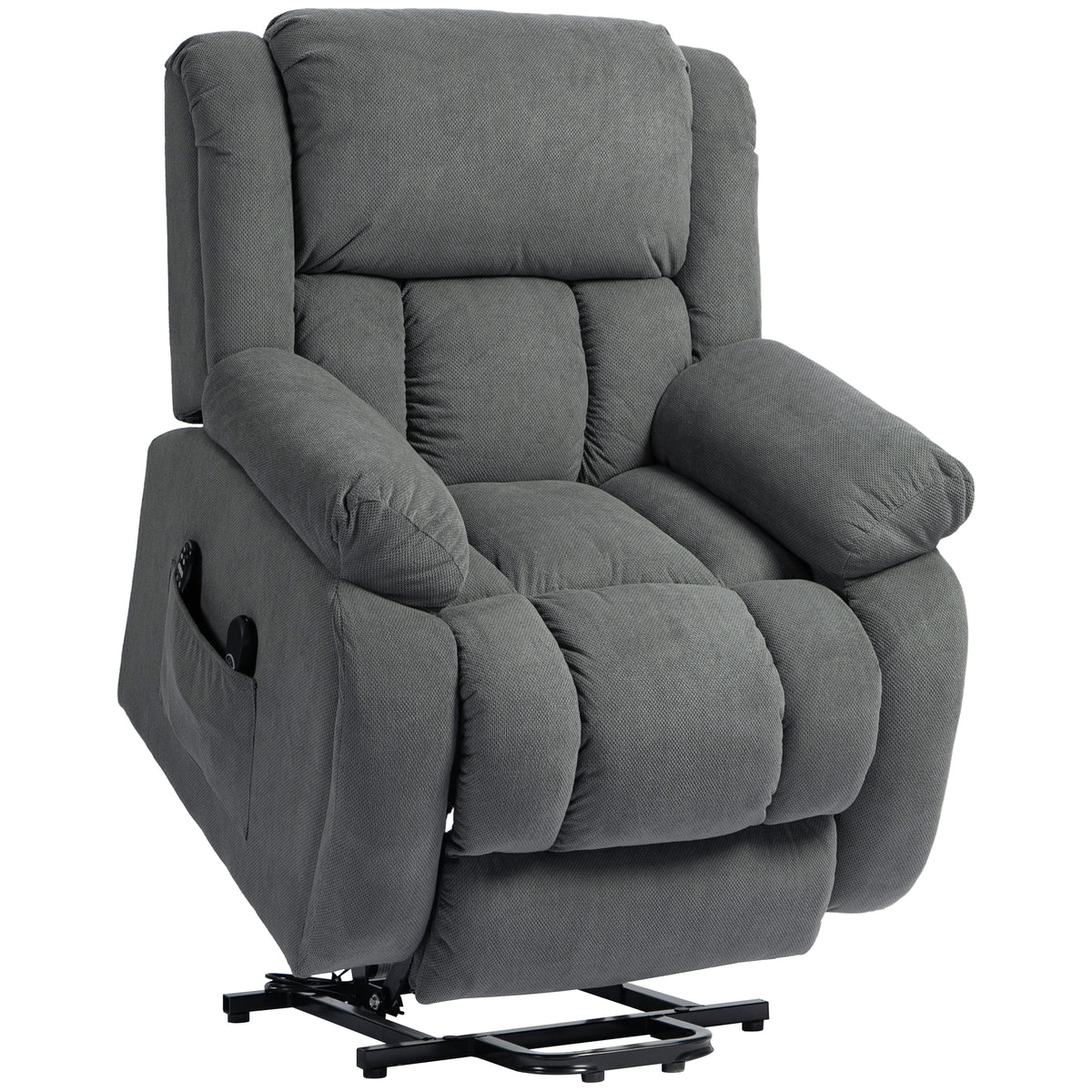 Velvet Recliner Chair 93cm Wide With Footrest - Velmora