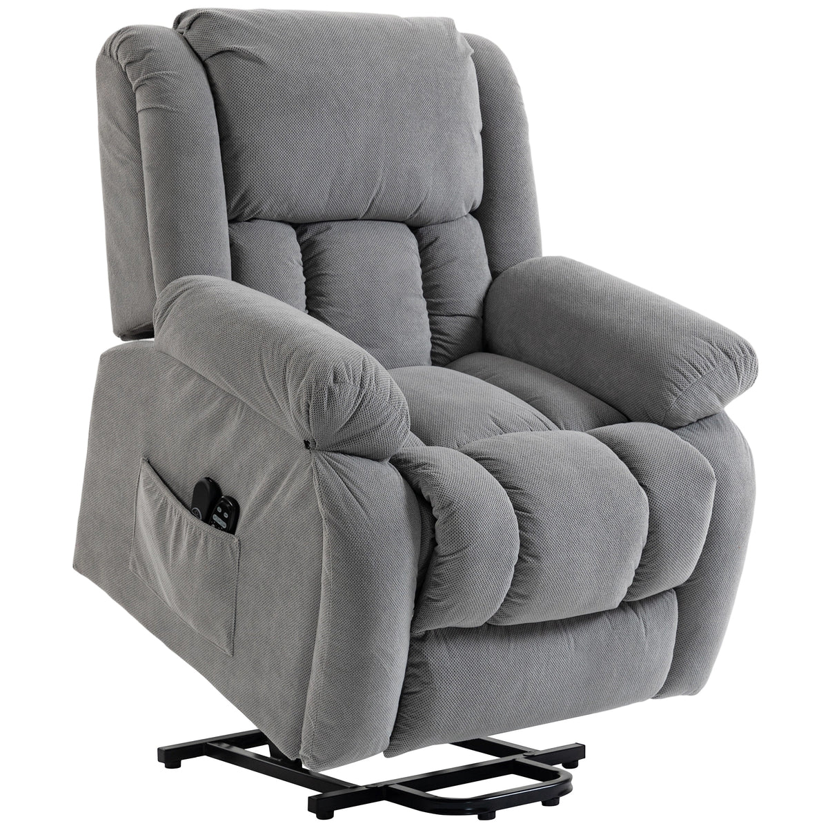 Velvet Recliner Chair 93cm Wide With Footrest - Velmora