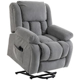 Velvet Recliner Chair 93cm Wide With Footrest - Velmora