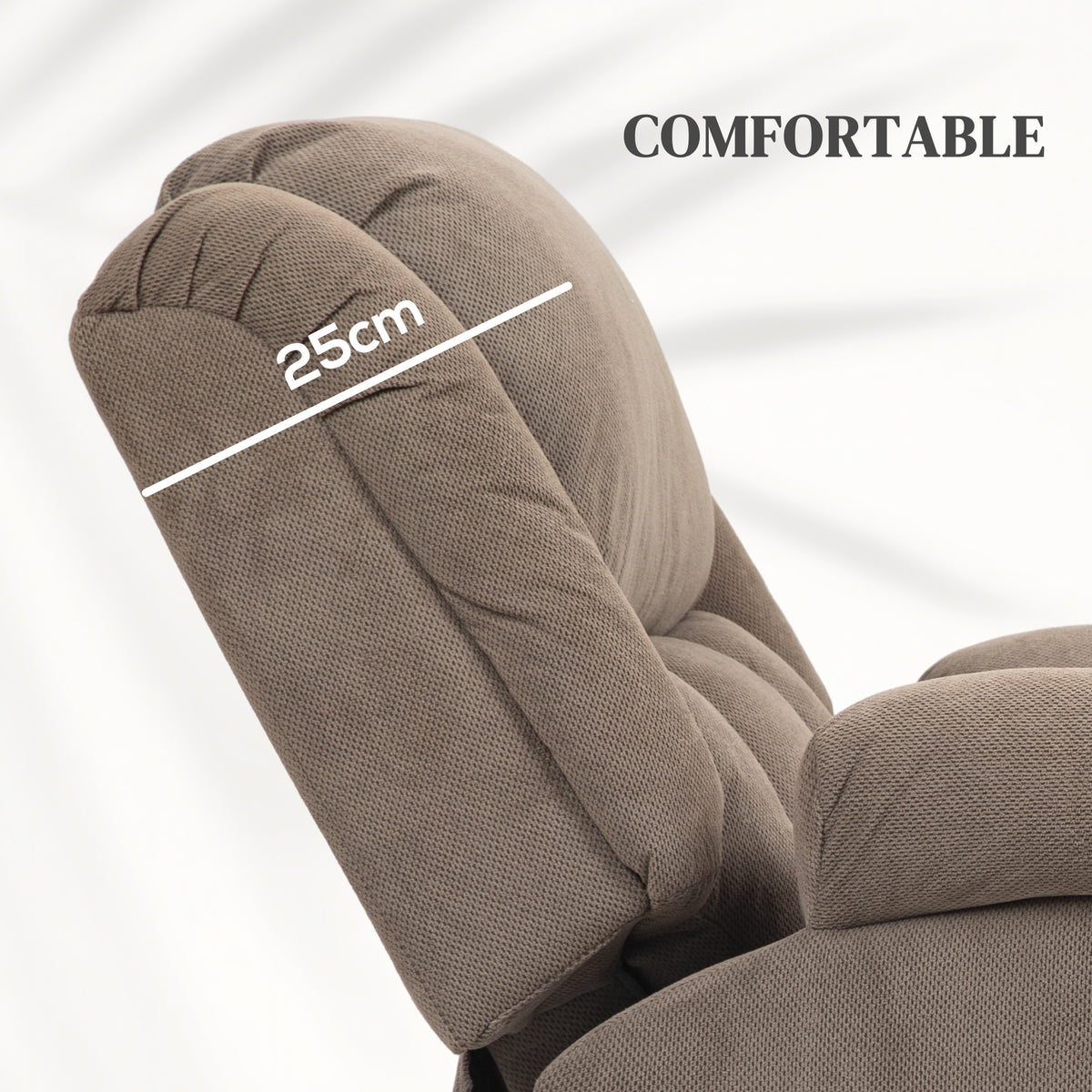 Velvet Recliner Chair 93cm Wide With Footrest - Velmora