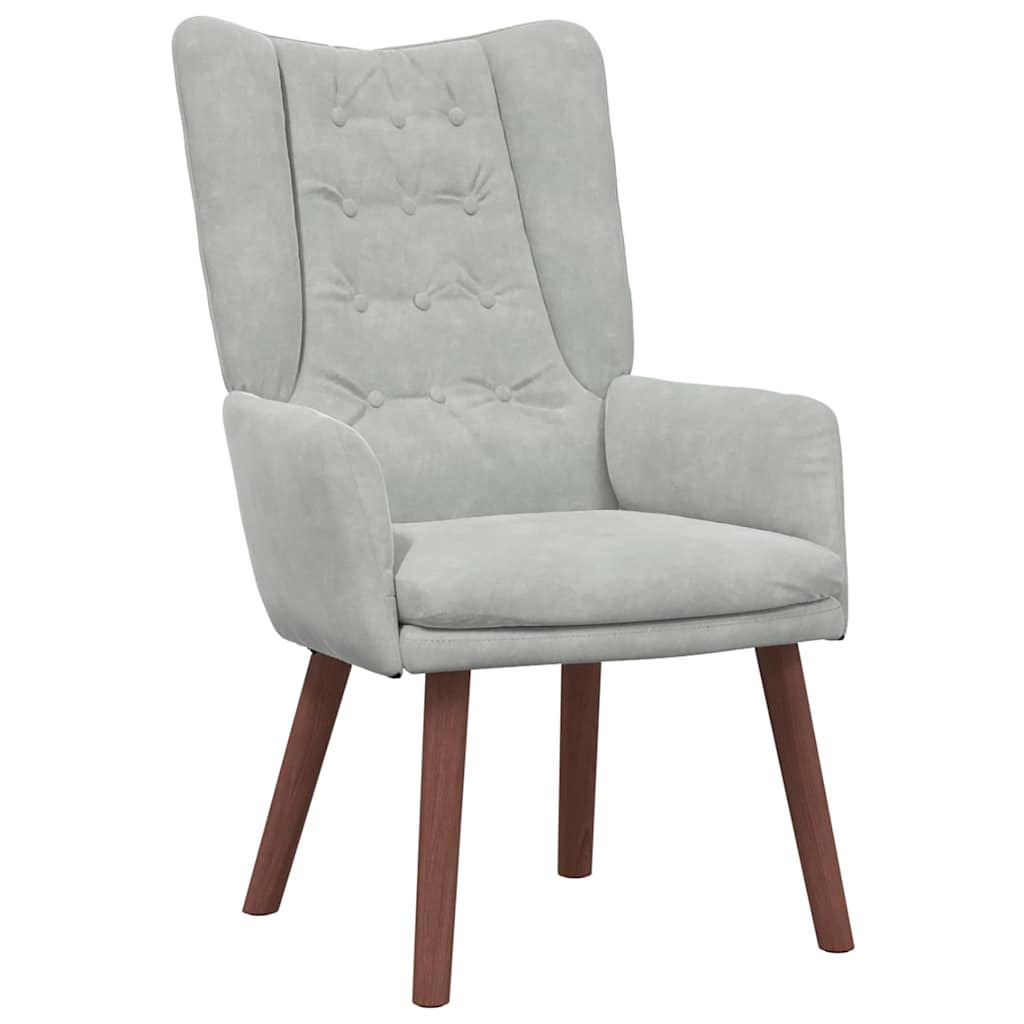 Velvet Relaxing Accent Chair 63cm Wide - Vantage Home