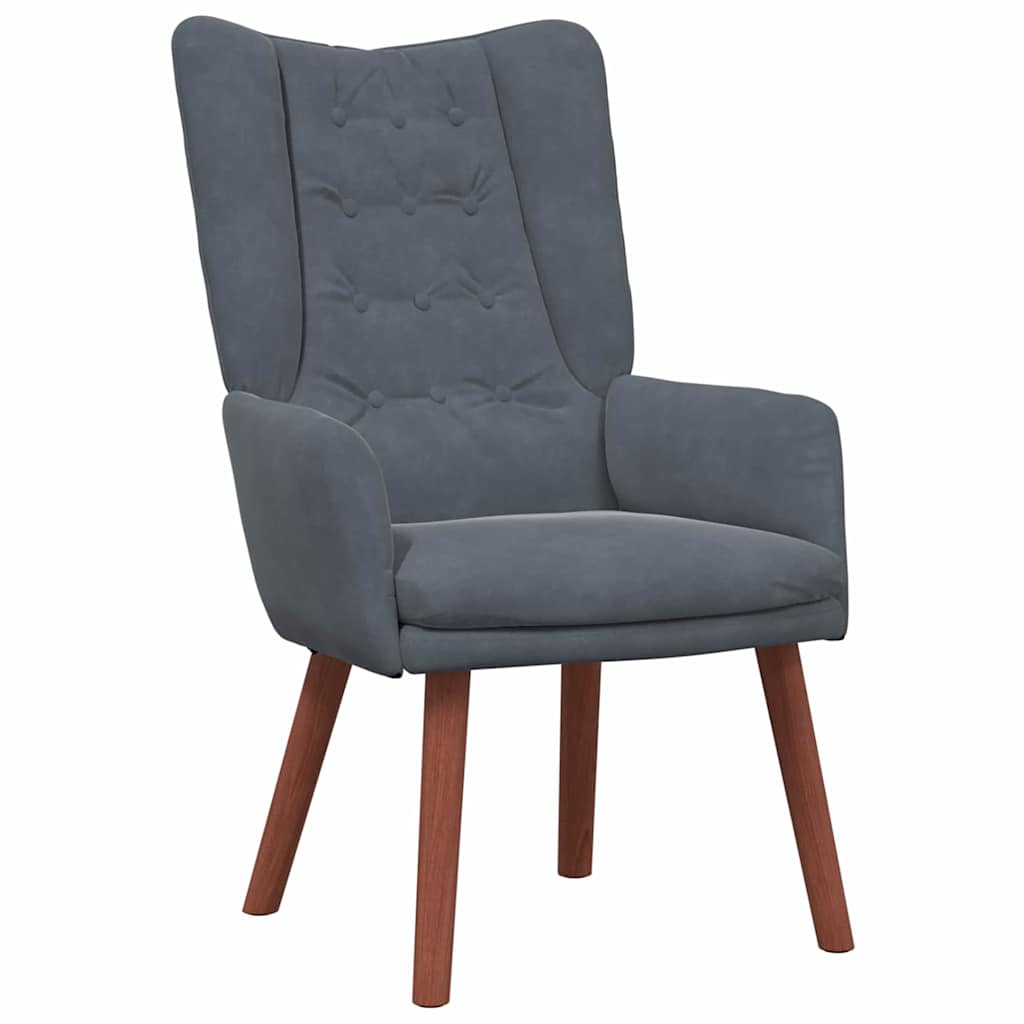 Velvet Relaxing Accent Chair 63cm Wide - Vantage Home
