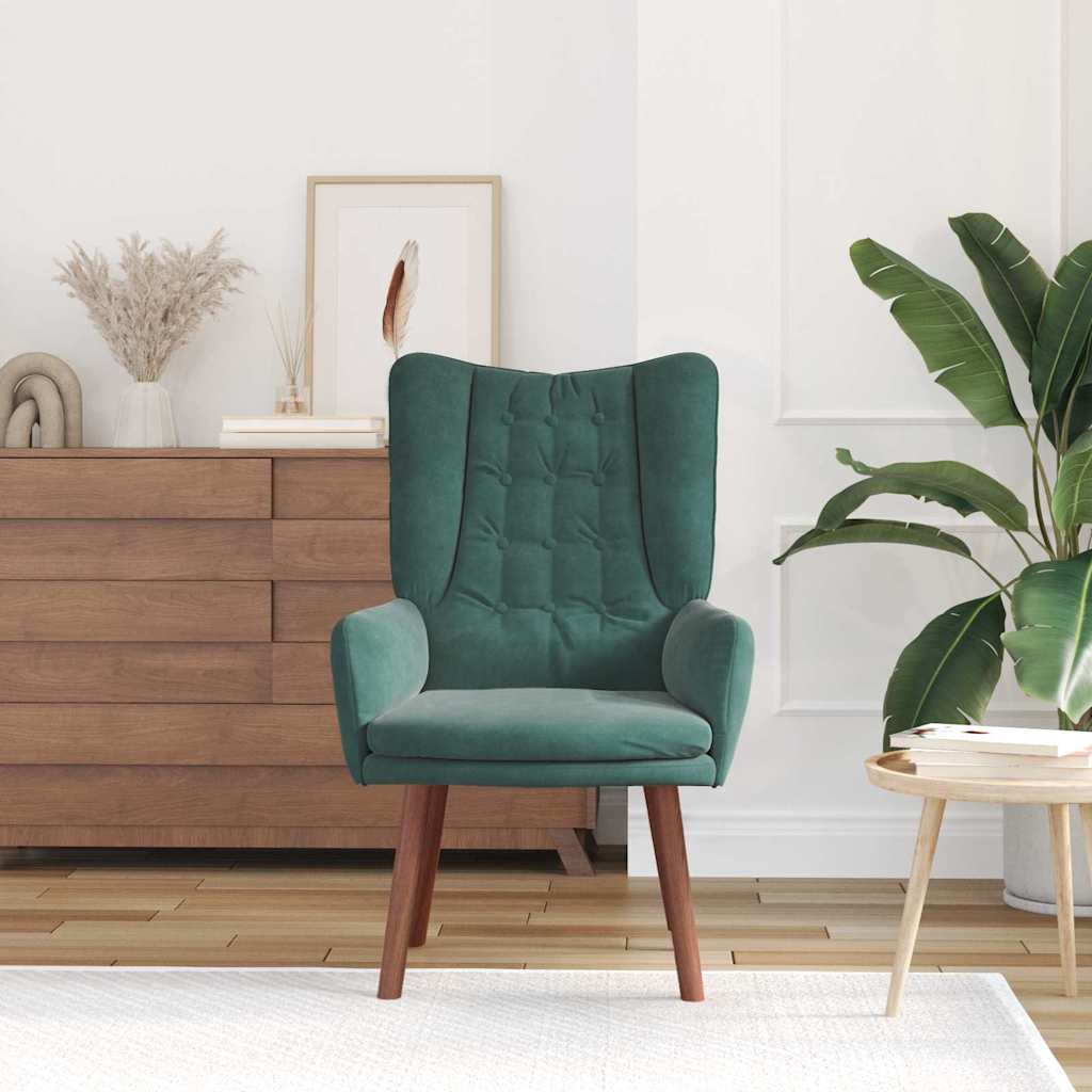 Velvet Relaxing Accent Chair 63cm Wide - Vantage Home